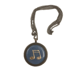 گردنبند دخترانه کد 041 رنگ آبی تیره