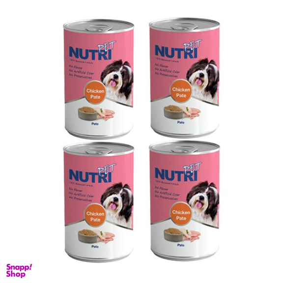 کنسرو سگ نوتری پت مدل NewPate وزن 425 گرم بسته 4 عددی