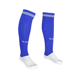 جوراب ورزشی ساق بلند مردانه تکنیک+07 مدل JS-105-SHA کف حوله ای رنگ آبی