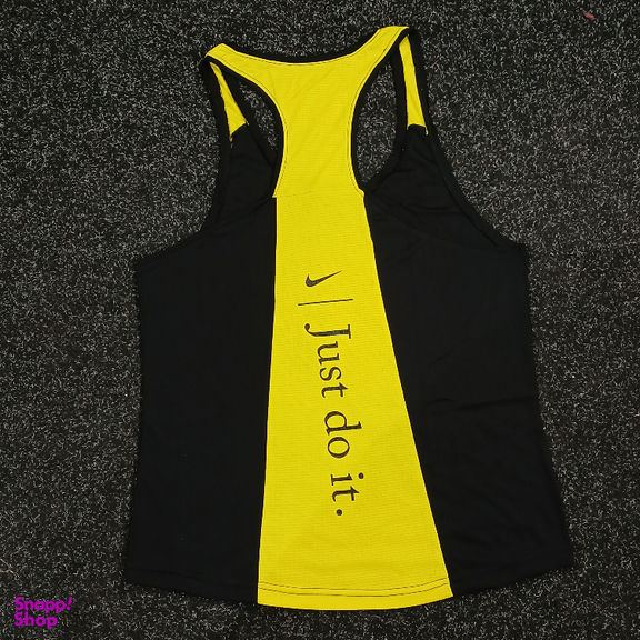 ست تاپ و شلوارک و اسکارف ورزشی مردانه طرح نایک کد 1592 رنگ مشکی زرد