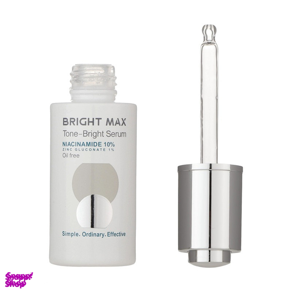 سرم روشن کننده برایت مکس مدل نیاسینامید 10% حجم 30 میلی لیتر مجموعه 2 عددی
