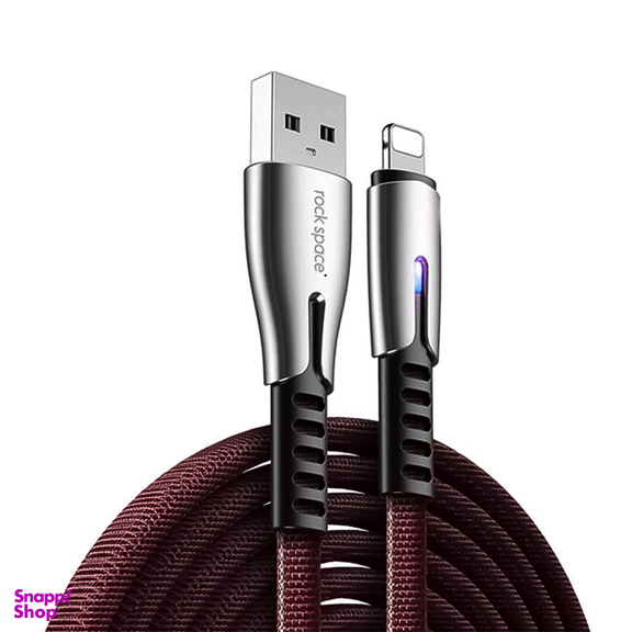 کابل تبدیل USB به لایتنینگ  راک اسپیس مدل RCB0670 طول 1.2 متر