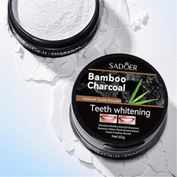پودر سفید کننده دندان سادور مدل ذغال بامبو وزن 60 گرم