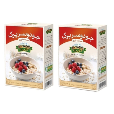 جو دوسر پرک صبحانه فوری تژین وزن 170 گرم بسته 2 عددی