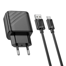 شارژر دیواری 18 وات هوکو مدل CS21A به همراه کابل USB Type-C