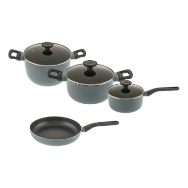 سرویس قابلمه و تابه استیل 7 پارچه برگهف مدل Slate کد 0407