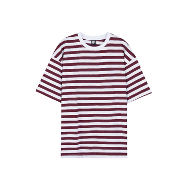 تیشرت زیگ مدل striped رنگ زرشکی