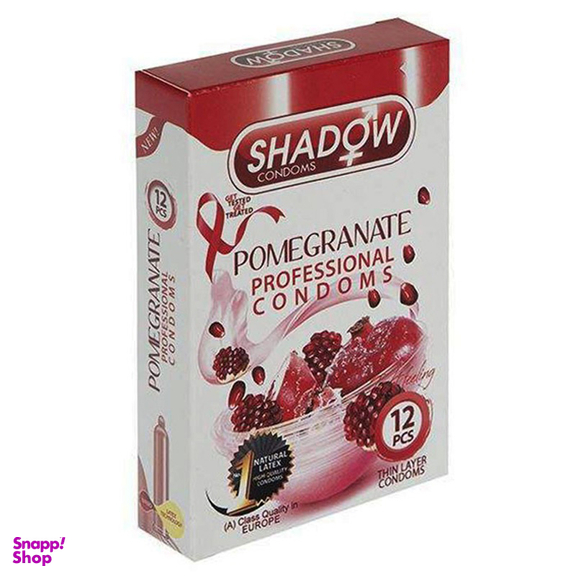 کاندوم شادو مدل Pomegranate بسته 12 عددی