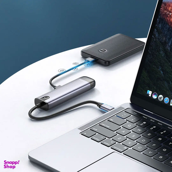 هاب 5 پورت USB-C مک دودو مدل HU-7750 طول 15 سانتی‌ متر