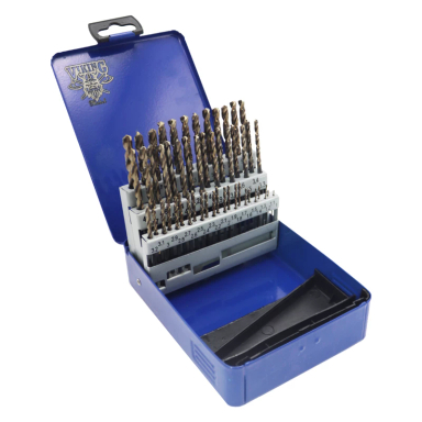 مته آهن مدل وایکینگ کد YPAL-HSS-E-1-6MM سایز 1-6 میلی متر مجموعه 51 عددی