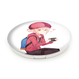 آینه جیبی خندالو طرح دوما اومارو انیمه تومو داچی گیم Tomodachi Game مدل تاشو کد 18471