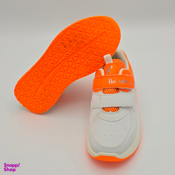 کفش بچگانه رامیلا مدل Be With Us کد 255 رنگ سفید نارنجی