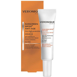 ضد آفتاب ضد چروک ورونیک فاقد چربی با +SPF50 حجم 40 میلی لیتر