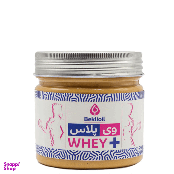 کره بادام زمینی وی پلاس بکلی وزن 300 گرم