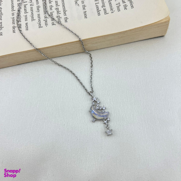 گردنبند زنانه مدل ماه ستاره کد N4523