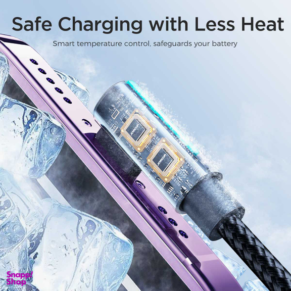 کابل شارژ 90 درجه USB-A به Type-C جوی روم مدل S-AC027A17 طول 1.2 متر
