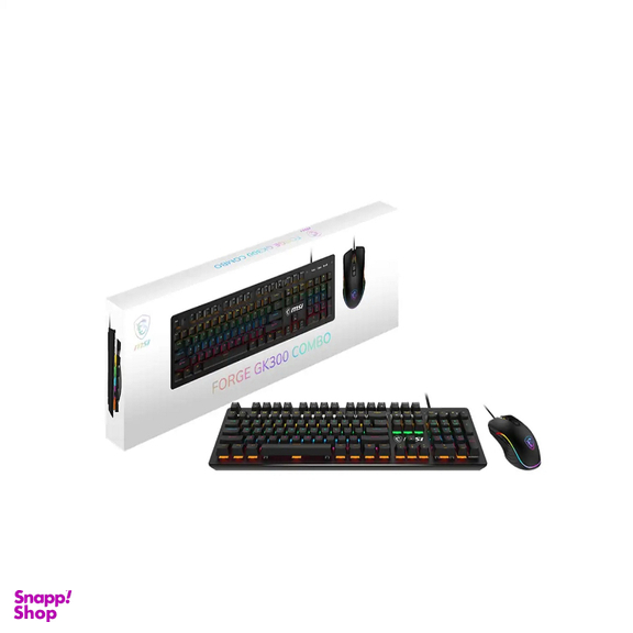 کیبورد و ماوس مخصوص بازی ام اس آی مدل FORGE GK300 COMBO