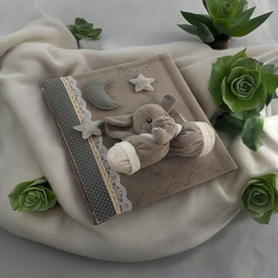 آلبوم عکس کودک نی نی سیس مدل فیل کد Abm-Fil