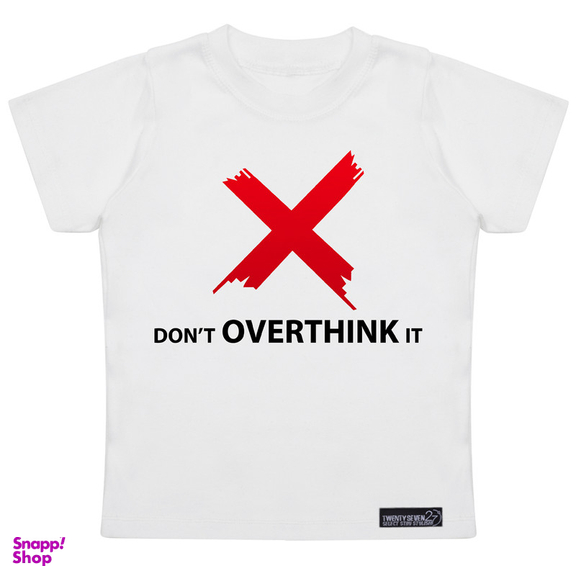 تی شرت آستین کوتاه پسرانه 27 مدل Don’t Overthink It کد MH 976
