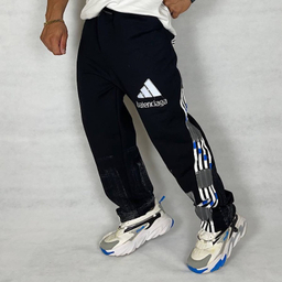 شلوار مردانه مدل 4 نوار پیستوله جاگر طرح بالنسیاگا رنگ مشکی