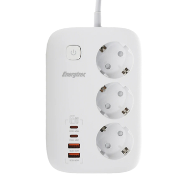 چندراهی برق 3 خانه انرجایزر فست شارژ مدل EPB3250W01EU طول 2 متر