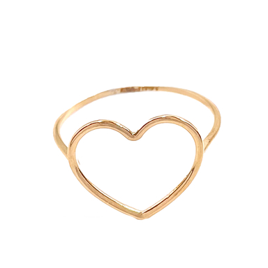 انگشتر طلا ۱۸ عیار زنانه مدل قلب آنا کد 132275