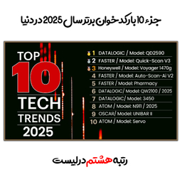 بارکد خوان دو بعدی اتم مدل N911 کد 2025