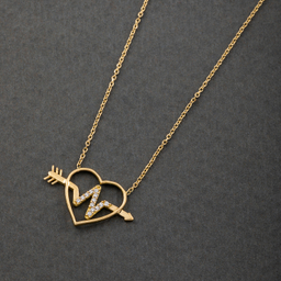 گردنبند طلا 18 عیار زنانه جواهری سون کد 2482