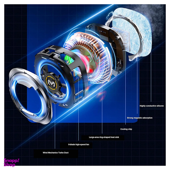 فن خنک کننده موبایل ممو مدل CX06 Ice Cooling