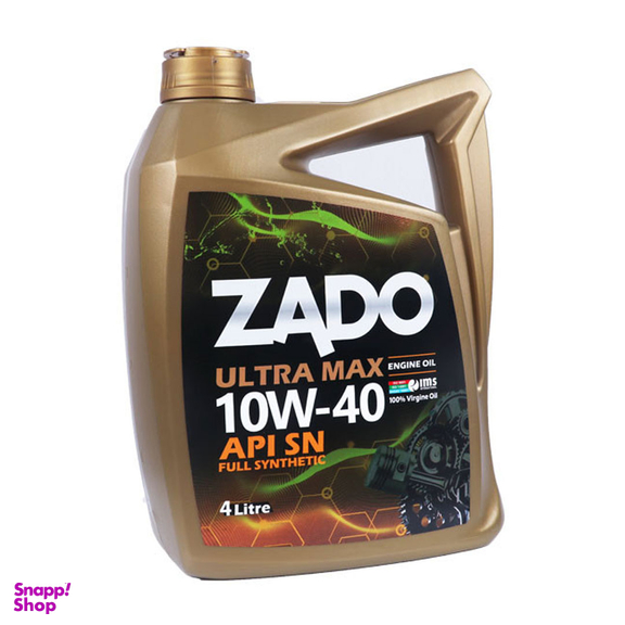 روغن موتور خودرو زادو مدل SAE 10W-40-SN حجم 4 لیتر
