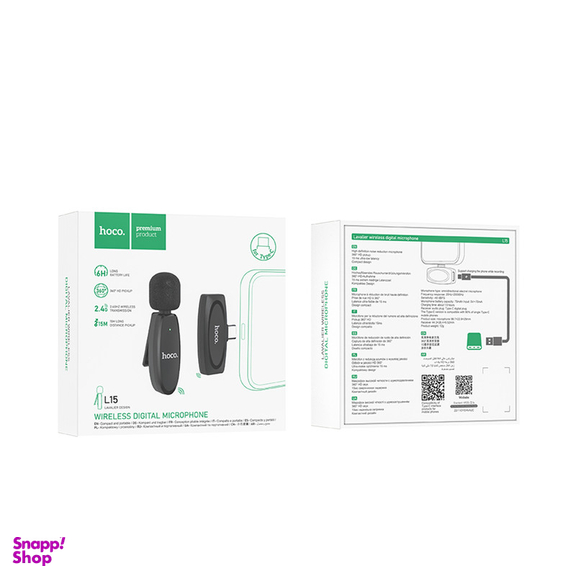 میکروفن یقه ای هوکو مدل L15 TYPE-C