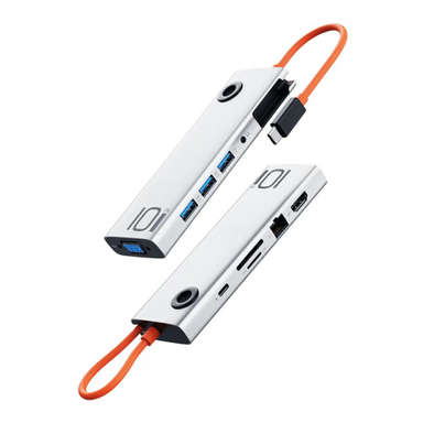 هاب 10 پورت Type-C راک مدل TR30-Hub
