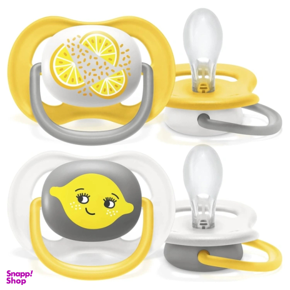 پستانک الترا ایر 18-6 ماه اونت کد SCF080/18 طرح لیمو