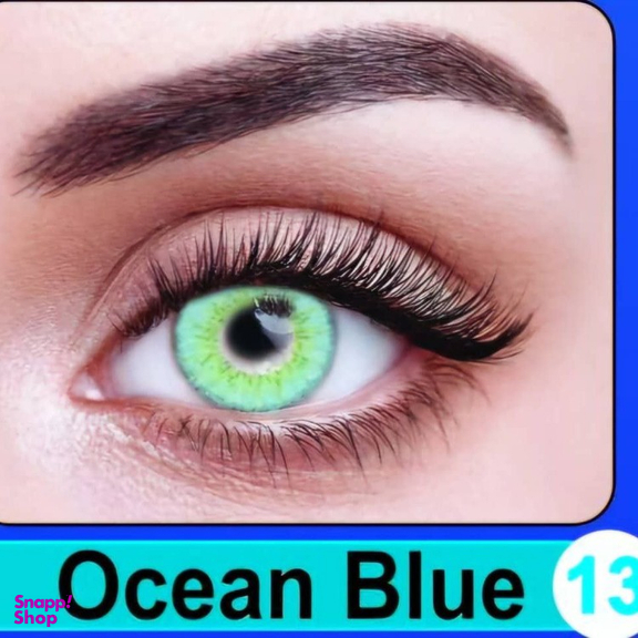 لنز چشم سالیانه نیوویژن رنگ Ocean Blue شماره 13