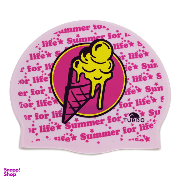 کلاه شنا توربو مدل Ice Cream