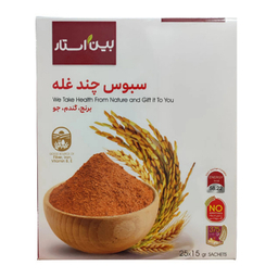 سبوس چند غله بین استار وزن 15 گرم بسته 15 عددی
