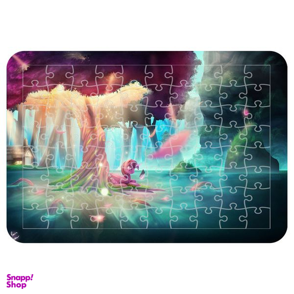 پازل 54 تکه اطلس آبی طرح کارتون یونیکورن مدل P1550