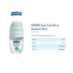 رول ضد تعریق زنانه جنرا مدل Green Fresh حجم 50 میلی لیتر