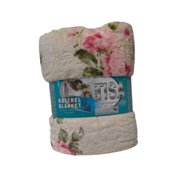 پتو دو نفره تیسا مدل گلدار ژله ای سایز 200×220 سانتی متر