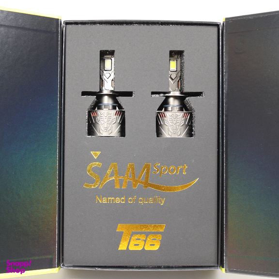 لامپ هدلایت خودرو سام مدل T-66 پایه H7 بسته 2 عددی