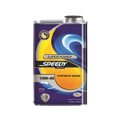 روغن موتور خودرو اسپیدی مدل Super Power SYNTHETIC BLEND 10W-40 حجم 1 لیتر