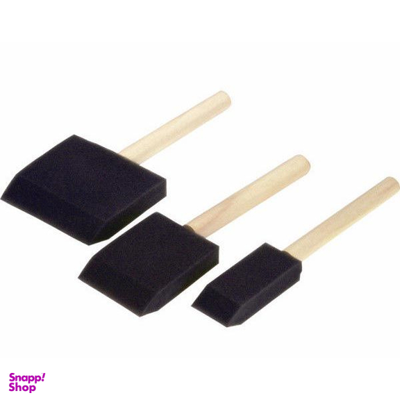 ابزار سفالگری به گز مدل تامپون سر تخت مجموعه 3 عددی