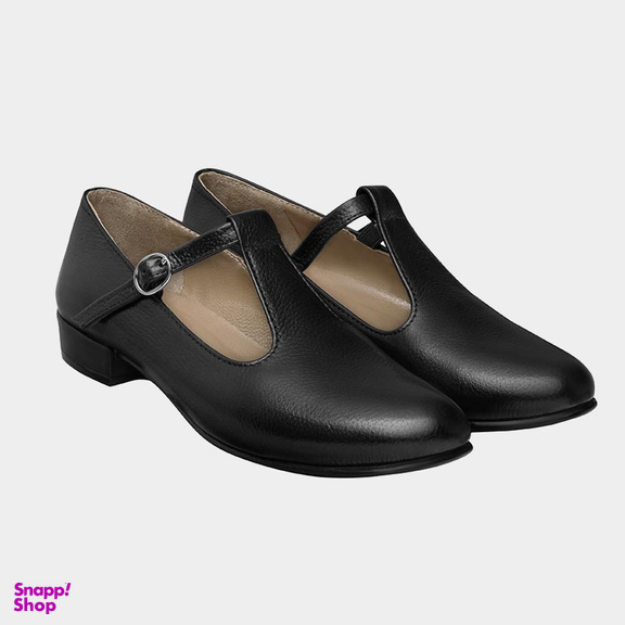 کفش رسمی زنانه نوین چرم مدل 1003 WS2991 رنگ مشکی
