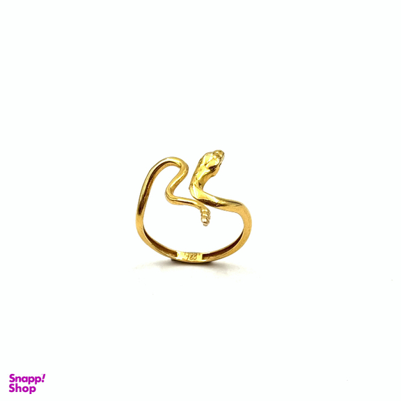 انگشتر طلا 18 عیار زنانه مدل مار کد 11007 سایز 54