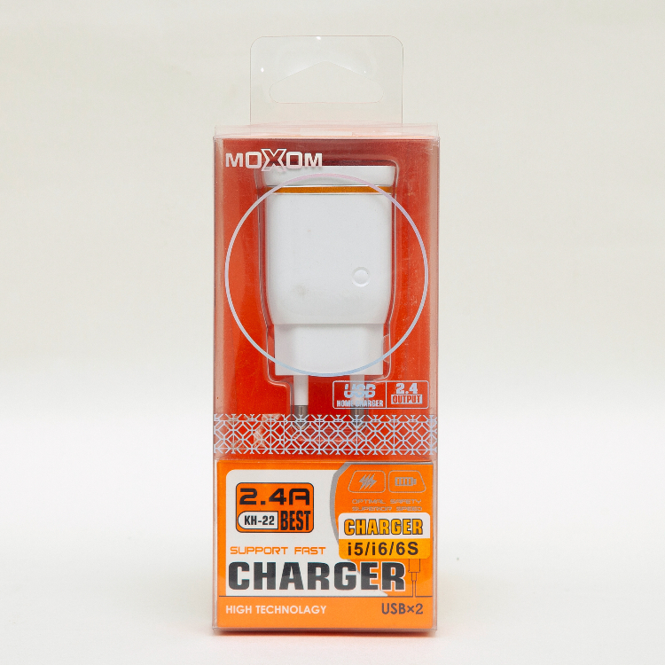شارژر دیواری موکسوم مدل KH-22 به همراه کابل MicroUSB