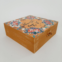 جعبه هدیه مدل سنتی طرح کاشی کد WB80