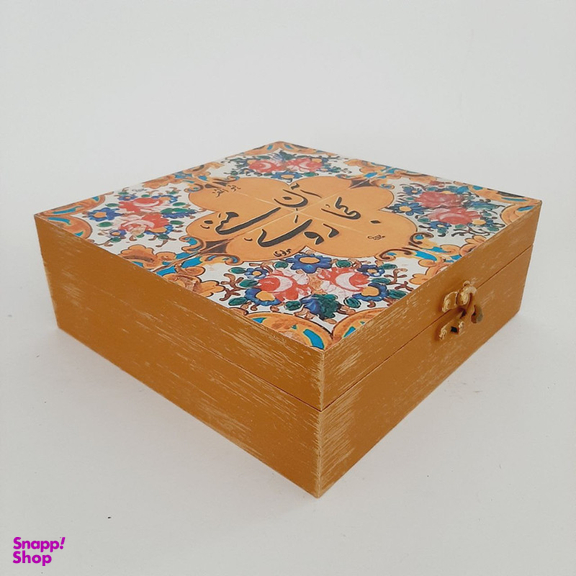 جعبه هدیه مدل سنتی طرح کاشی کد WB80