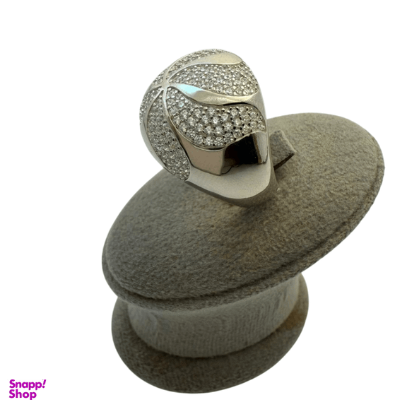 انگشتر نقره 925 عیار زنانه طرح نگین گل کد RNGF 1117