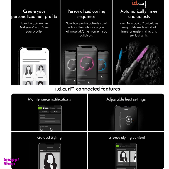 سشوار حالت دهنده دایسون مدل Airwrap id HS08 VBTO