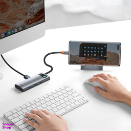 هاب 7 پورت Type-C بیسوس مدل Metal Gleam Series BS-OH146